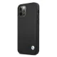 BMW iPhone 12 Pro Max Case Leather Deboss, Black