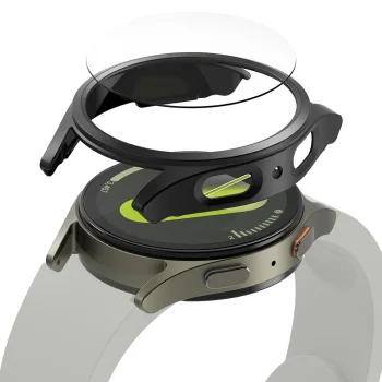 Ringke Slim Case & Tempered Glass for Samsung Galaxy Watch 7 44mm Black