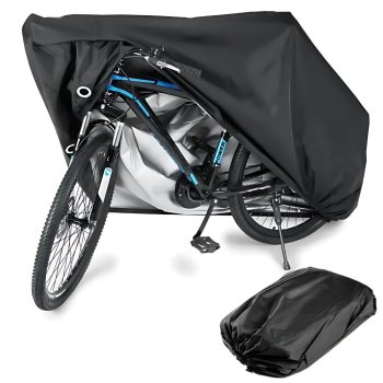 Waterproof Bike Cover 190×95 cm – Heavy-Duty for Bicycle, Scooter & Motorcycle, Black