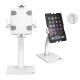 Maclean MC-468W Tablet Desk Stand with Lock, 7.9\"-11\", White