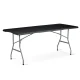 Plonos Folding Catering Garden Table, 180 cm, Black