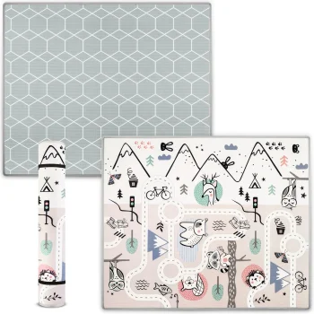 Nukido NK-342 Educational Double-sided Kids Roll-up Foam Mat