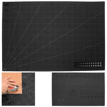 Self-Healing Cutting Mat A1 60 x 90 cm, Double-Sided, Black
