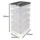 Kruzzel 00025759 5-Tier Modular Toy Storage Box 35L Transparent
