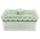 Ice Cube Container with 2 Trays and Scoop DA349, Green