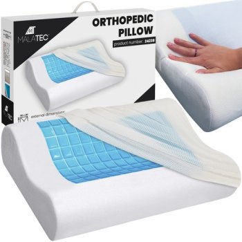 Malatec 24238 Orthopedic Memory Foam Pillow with Cooling Gel