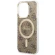 Guess iPhone 14 Pro Case 4G MagSafe, Brown