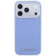 Karl Lagerfeld Grained Allover Logo MagSafe Case for iPhone 17/18 Pro Max - Blue