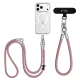 Tech-Protect C10S Crossbody Phone Lanyard (114 cm) + Wrist Strap (31 cm) - Pink Titanium