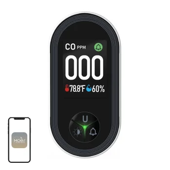 Carbon Monoxide Detector Moes S02-CO with LCD Display