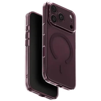 Uniq Airsuit Magclick Charging Case for iPhone 18 Pro / 17 Pro, Burgundy