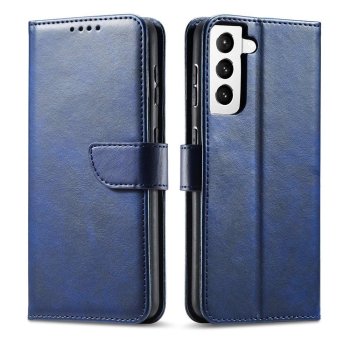 Magnet Case Wallet Flip Cover for Samsung Galaxy S22+ (S22 Plus), Blue