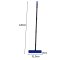 Rubber Broom for Pet Hair with Squeegee and 120cm Handle, Black