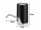 Rechargeable Electric Water Bottle Pump, Automatic Water Dispenser, Black