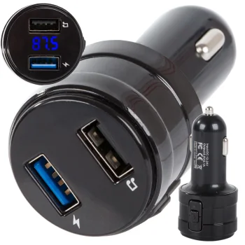 FM Transmitter with Bluetooth and 2x USB Car Charger
