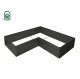 Klasika Garden L-Shaped Raised Garden Bed, Painted Metal, 150x150x30 cm