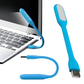 Silicone USB LED Lamp Light For Notebook & PC, Blue