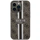 Guess iPhone 13 Pro Max Case 4G Printed Stripes MagSafe, Brown