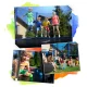 Neo-Sport NS-08C201 Garden Trampoline with Inner Net 252 cm (8ft), Orange