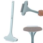 Universal window cleaning brush with squeegee 2-in-1, green