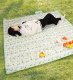 Large Waterproof Picnic Blanket 200x200cm, Foldable Mat for Beach & Camping, Leaves