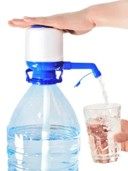Manual Water Pump with Reducer for 5-6L Bottles White/Blue