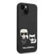 Karl Lagerfeld KLHMP14MSSKCK Liquid Silicone Case for iPhone 14 Plus, Black