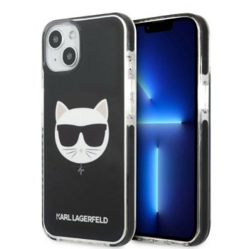 Apple iPhone 13 mini 5.4" Karl Lagerfeld Choupette Head Case Cover (KLHCP13STPECK), Black