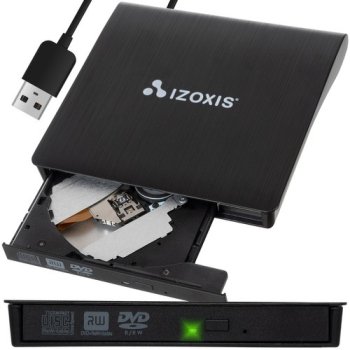 Ārējais CD/DVD rakstītājs un lasītājs ar USB 3.0, Izoxis 24351