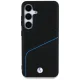 BMW Leather Textured and Smooth MagSafe Case for Samsung Galaxy S25 - Black