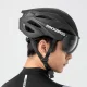 Rockbros Bike Helmet with Visor, Detachable UV Protective Goggles, Unisex - Black