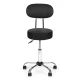 Modernhome BC009-BC Adjustable Swivel Stool with Backrest, Black