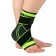 Ankle stabilizer brace with Velcro strap, black-green
