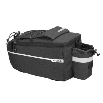 WYA26Y0S Thermal Bike Pannier Bag with Shoulder Strap, Black