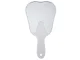 Tooth-Shaped Hand Mirror for Dentistry and Cosmetics, White