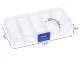 Transparent Organizer Box with 10 Compartments