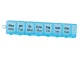 Weekly Pill Organizer 7 Day Supplement Case Blue