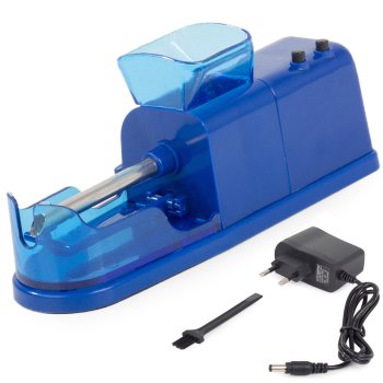 Electric cigarette rolling machine for tobacco, blue