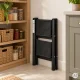 ModernHome 2-Step Folding Steel Ladder with Lock, Black