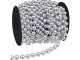 Christmas Tree Bead Garland, 5m, Silver
