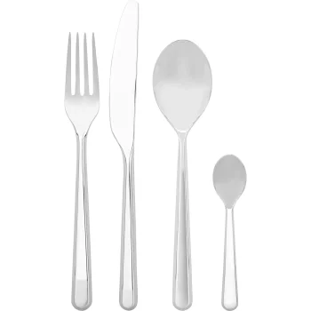 Alessi Amici 24-Piece Cutlery Set, Stainless Steel 18/10, Silver