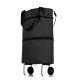Foldable Shopping Bag on Wheels, Black