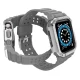 Armored Case with Strap for Apple Watch 38/40/41mm - Gray/Silver