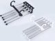 Pull-Out Trouser Hanger for 5 Pairs, Space Saving Wardrobe Organizer