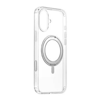 Baseus SkyRing 360° iPhone 16 Magnetic Case with Stand, Transparent