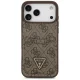 Guess 4G Nauble Card Triangle Phone Case Cover iPhone 17 Pro Max - Brown