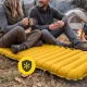 Inflatable Camping Sleeping Pad AeroCOMFORT with Pump, Orange