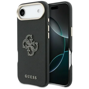 Dėklas Guess FW Resin Logo telefonui iPhone Air, juodas