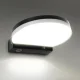 Maclean MCE346 B LED Facade Lamp, 15W, IP65, 1300lm, 4000K, Black