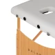 Balance Lux 3-Segment Folding Wooden Massage Table 190x70cm, White